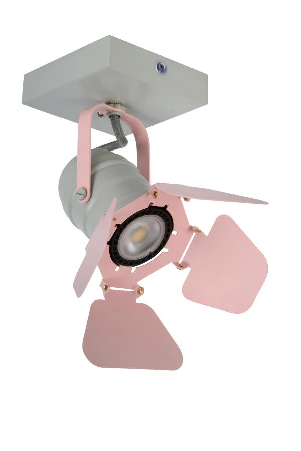 Lucide PICTO - Spot plafond Chambres d'enfant - 1xGU10 - Rose - UIT